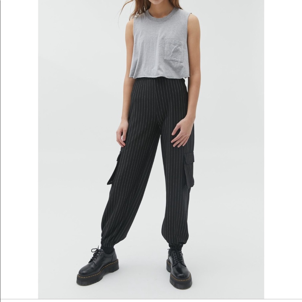 Cargo Pinstripe Joggers